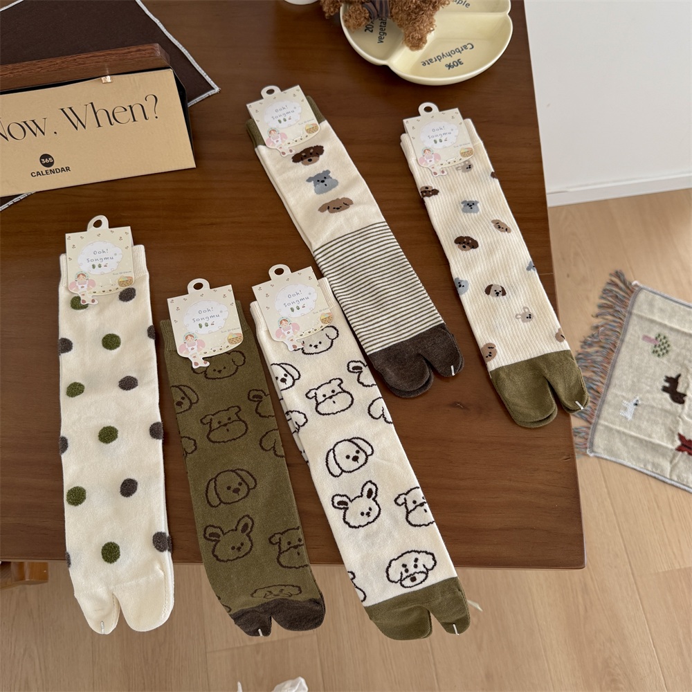 Dog Illustration Tabi Split‑To - Toe Sock Split 评论和价格