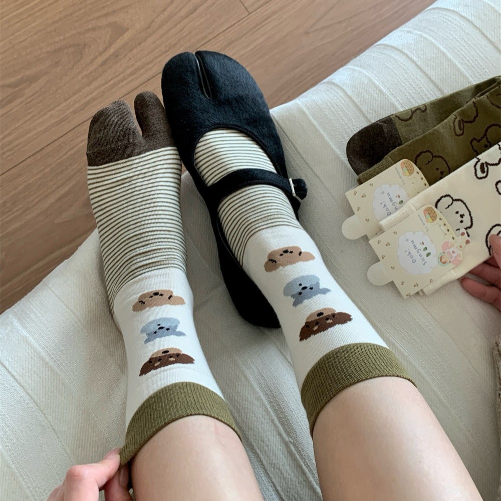 Dog Illustration Tabi Split‑To - Toe Sock Split 评论和价格
