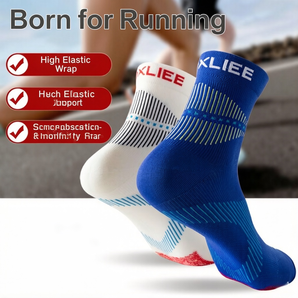 WRELS 1/2/3 Pairs Running Spor - Athletic Sock Cushion 评论和价格