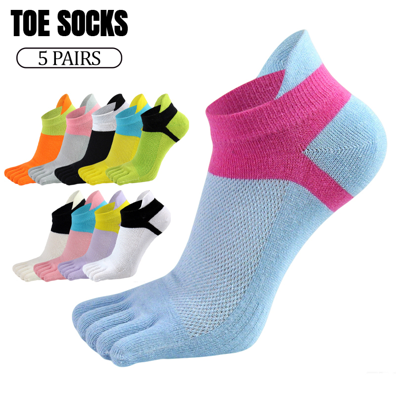 5 Pairs Women Five Toe Socks S - Toe Sock Split 评论和价格