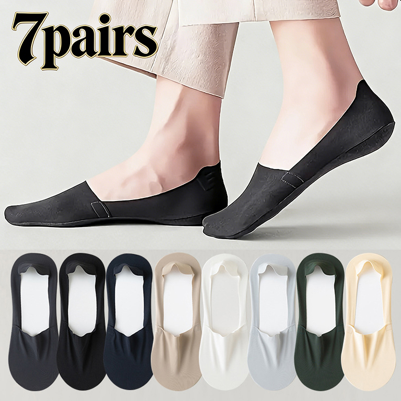 7 Pairs Men's Summer Non-Slip  - Ankle Sock Low Cut 评论和价格