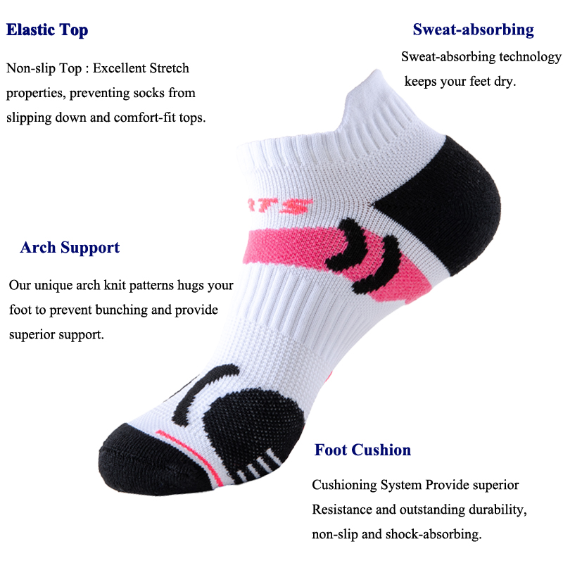 WRELS 1/2/3 Pairs Athletic Soc - Athletic Sock Cushion 评论和价格